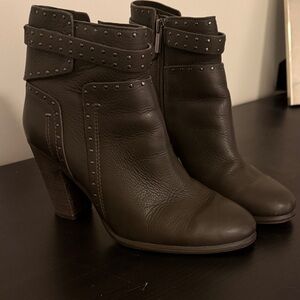 Vince Camuto Dark Grey Ankle Booties